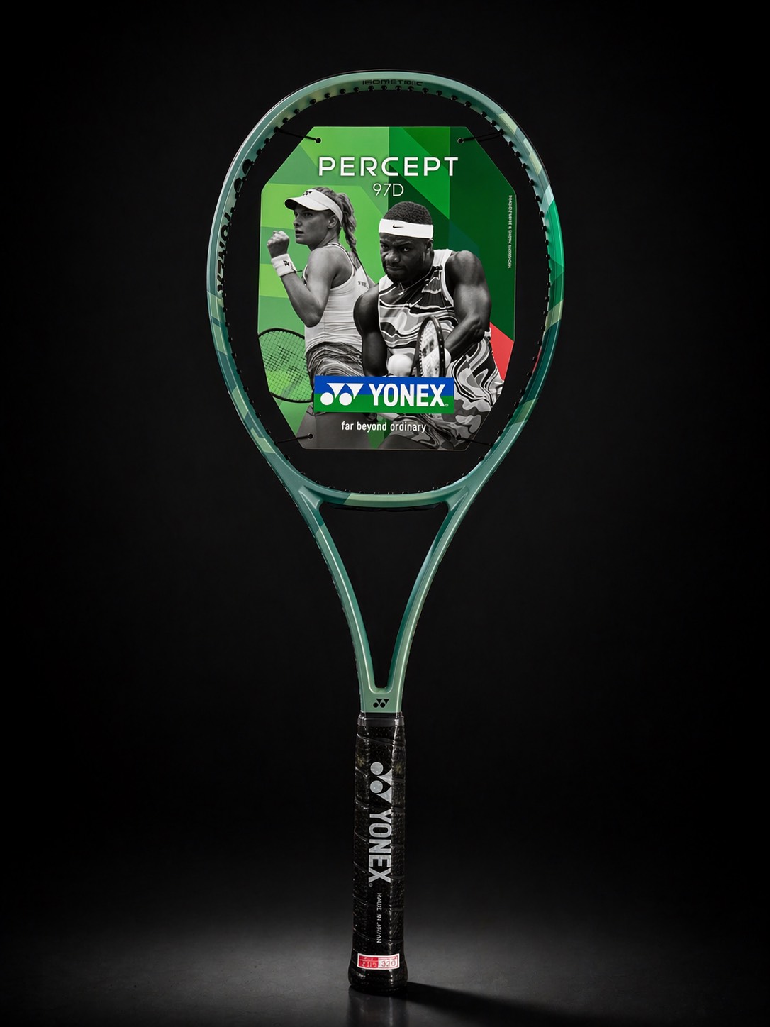 راکت تنیس Yonex percept 97D olive green